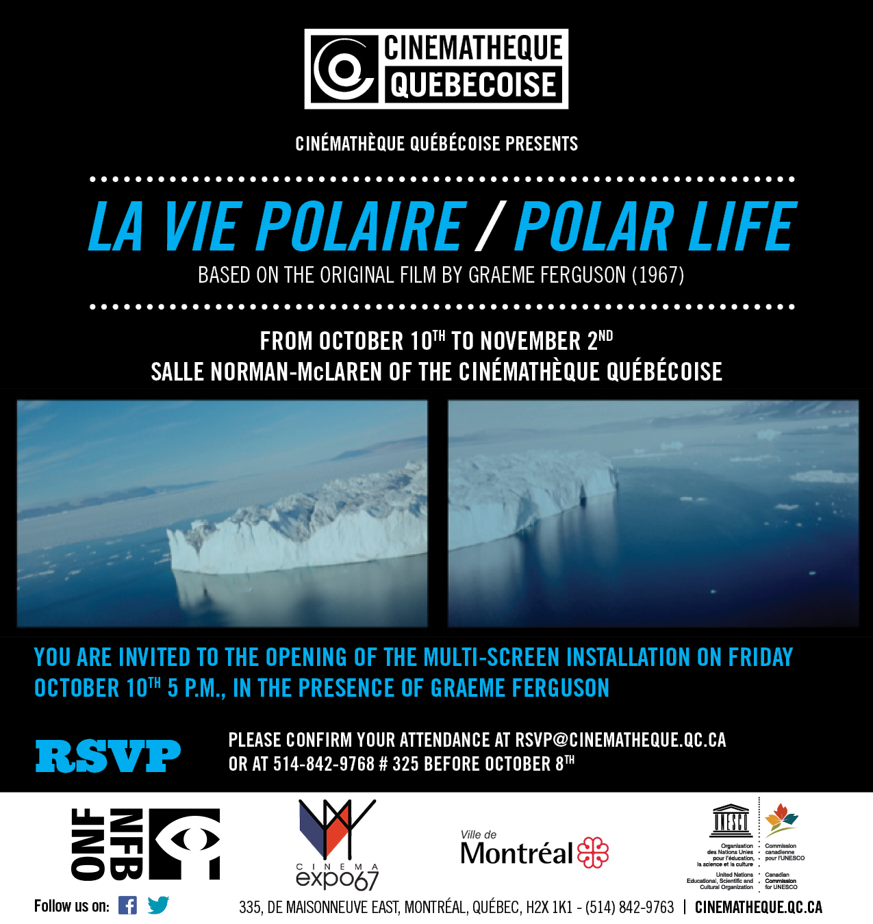 Expo 67's Polar Life Installation at La Cinémathèque Québecoise
