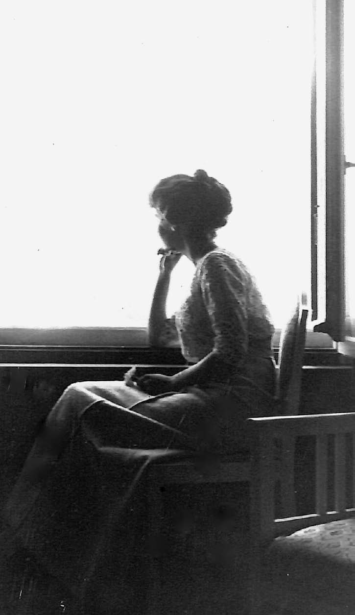 Dennett_An American Princess_9780773599925 A typically elusive pose Marguerite seated at her hotel room window, Sils Maria, summer 1908
